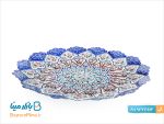 بشقاب مسی ميناکاری قطر 30 سانتی متر
