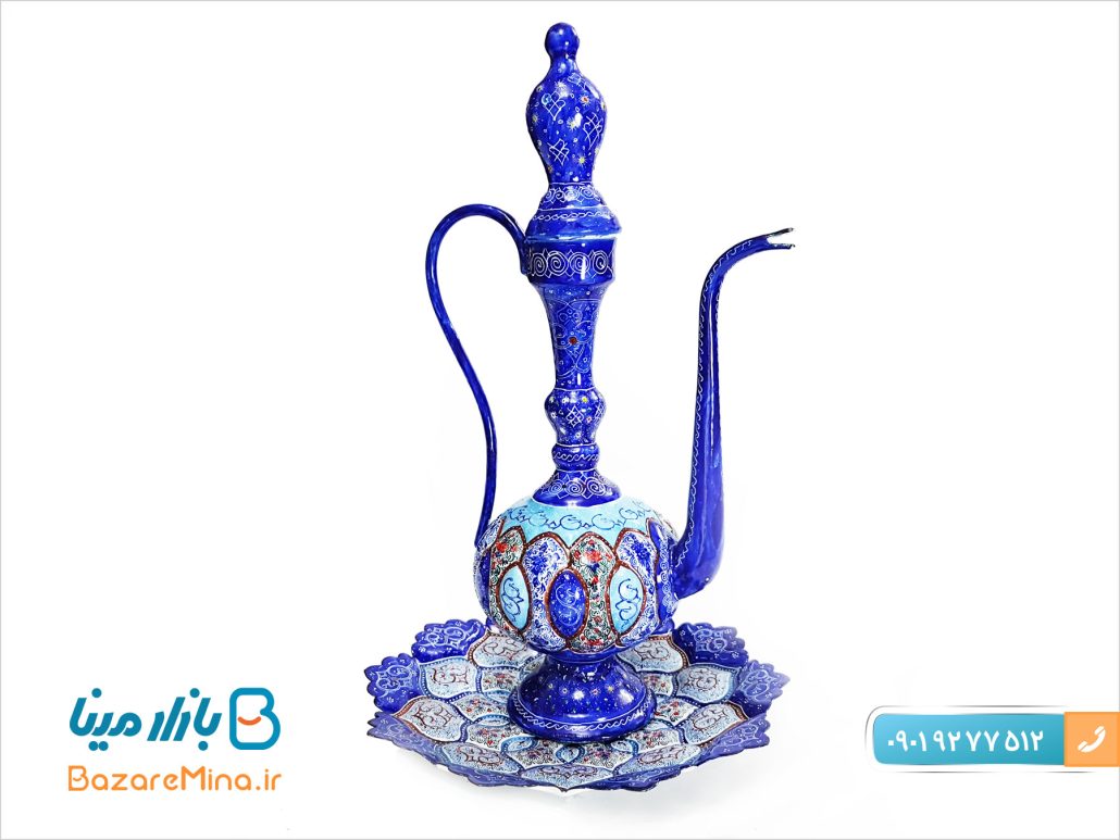 گل آبپاش مسی مینا کاری