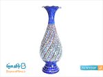 گلدان مسی مینا کاری 20 سانتی متری
