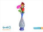 گلدان مسی مینا کاری 20 سانتی متری