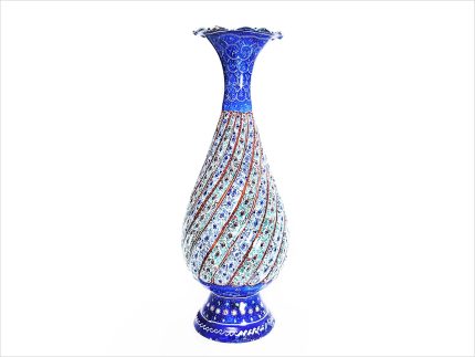 گلدان مسی 20 سانتی میناکاری