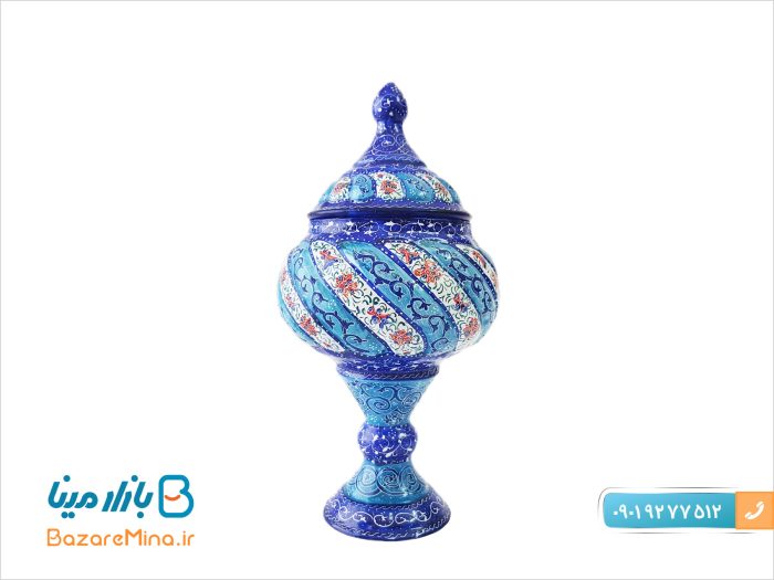 قندان پایه دار میناکاری