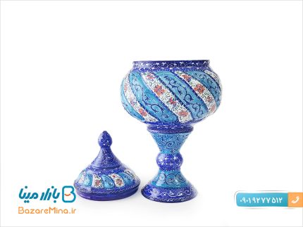 قندان پایه دار میناکاری