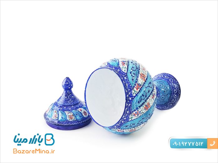 قندان پایه دار میناکاری