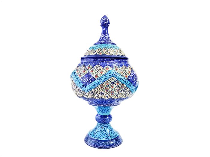 شکلات خوری مسی مینا کاری شده