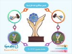 تندیس تبلیغاتی میناکاری طرح بته جقه