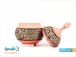 قندان مس و خاتم کاری