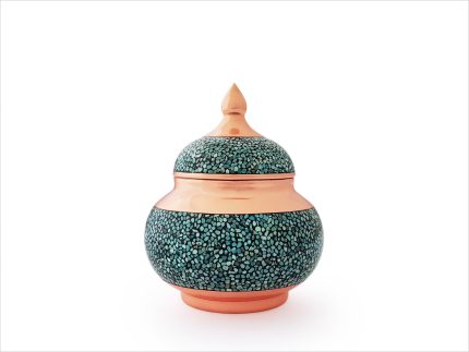قندان مسی فیروزه کوب