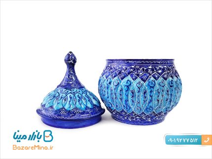 قندان مسی میناکاری