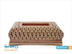 جا دستمال کاغذی خاتم کاری