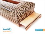جا دستمال کاغذی خاتم کاری