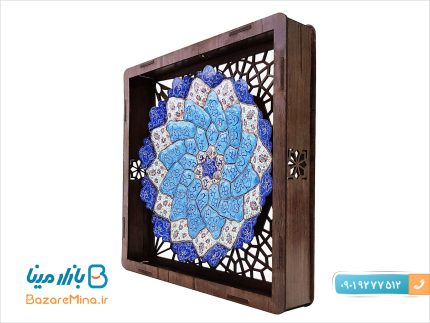 بشقاب میناکاری جعبه مشبک