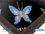 قاب پروانه مینا کاری سایز کوچک