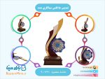 تندیس جا قلمی میناکاری شده