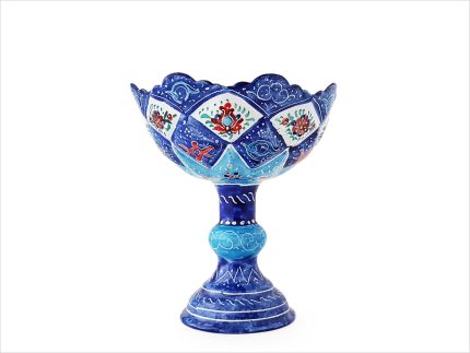 بستنی خوری پایه دار میناکاری شده