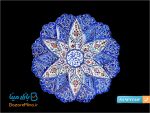قاب میناکاری ابعاد 23*23 سانتی متر