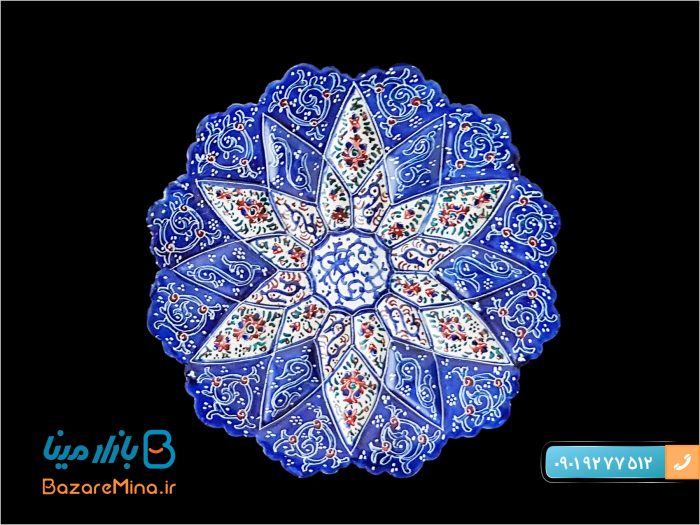 قاب میناکاری ابعاد 23*23 سانتی متر