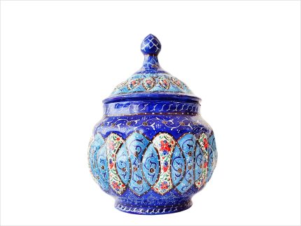 قندان میناکاری ارتفاع 13 سانتی متر