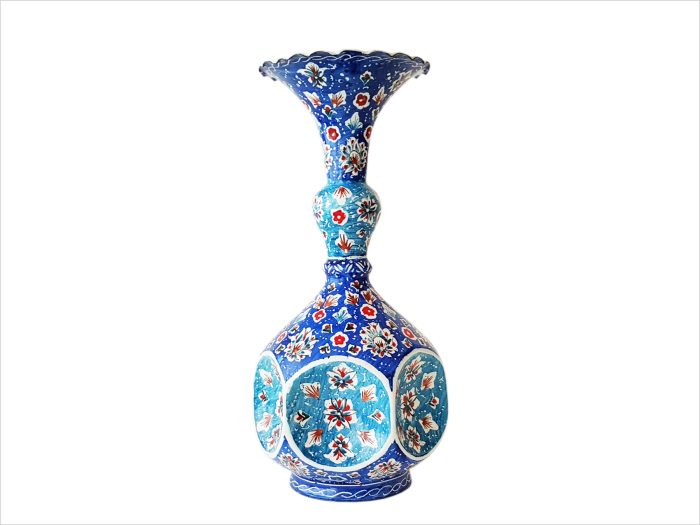 گلدان فانتزی میناکاری ارتفاع 22 سانتی متر گلدان فانتزی میناکاری ارتفاع 22 سانتی متر