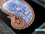 قاب میناکاری طرح بته جقه و ان یکاد