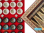 تخته نرد و شطرنج 40 سانتی متری خاتم کاری اعلا