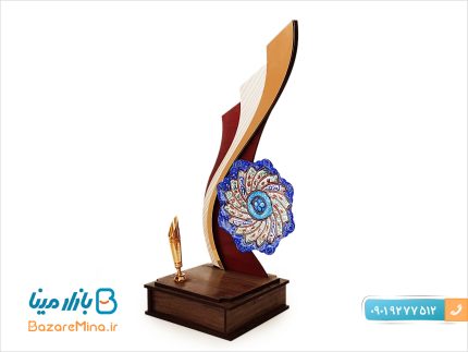 تندیس جا قلمی میناکاری شده