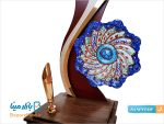 تندیس جا قلمی میناکاری شده