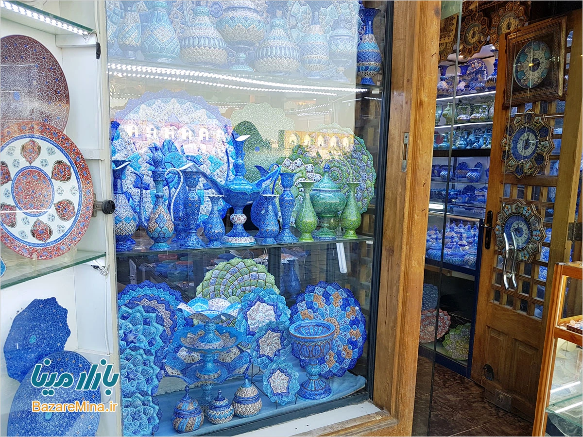 عکس ظروف میناکاری اصفهان