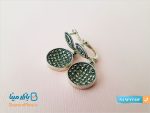 نیم ست نقره سیاه قلم مدل خورشید