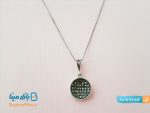 نیم ست نقره سیاه قلم مدل خورشید