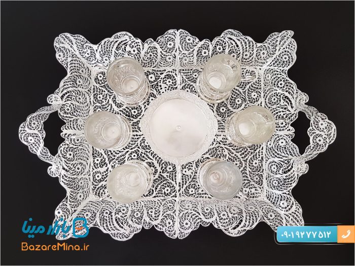 سرویس چای خوری ملیله کاری
