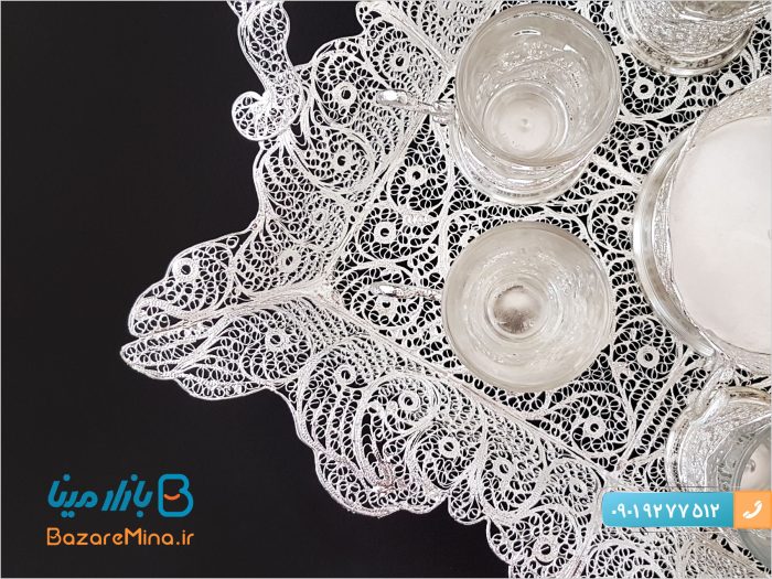 سرویس چای خوری ملیله کاری