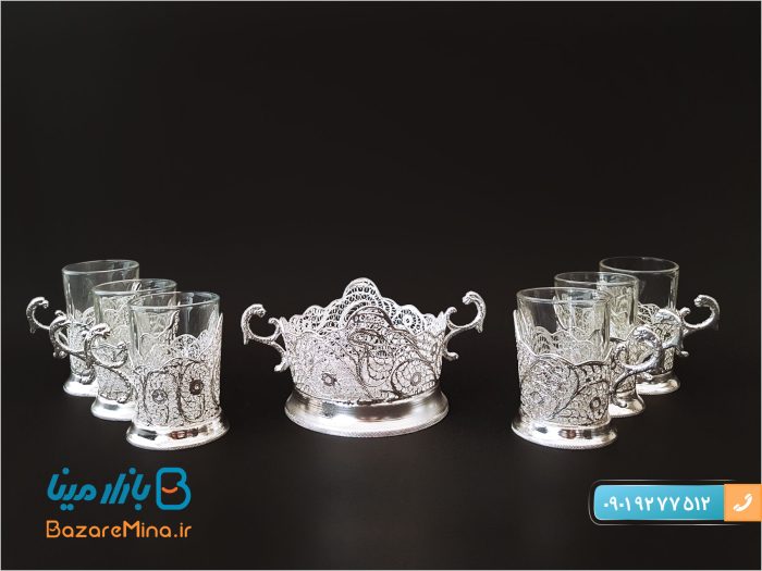 سرویس چای خوری ملیله کاری