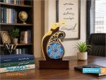 تندیس میناکاری معلم طرح بته جقه