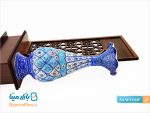 تندیس گلدان میناکاری 16 سانتی متری