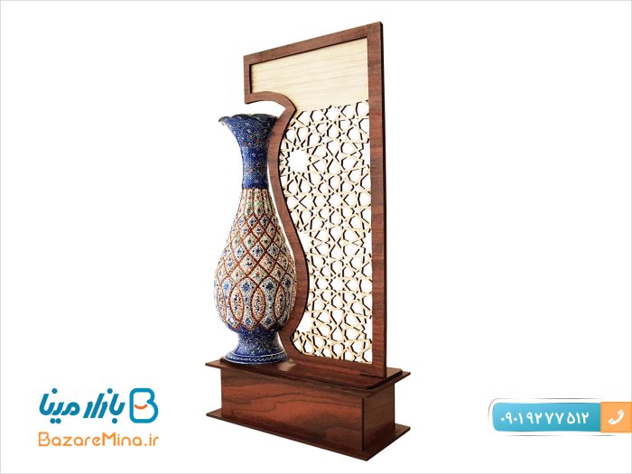 تندیس مینا کاری گلدان 20 سانتی متری