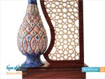 تندیس مینا کاری گلدان 20 سانتی متری
