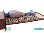 تندیس مینا کاری گلدان 20 سانتی متری
