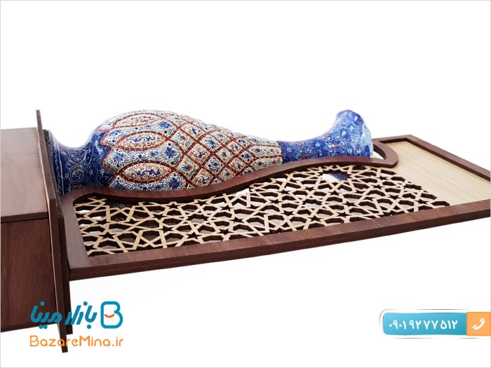 تندیس مینا کاری گلدان 20 سانتی متری