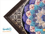 بشقاب میناکاری قاب دار