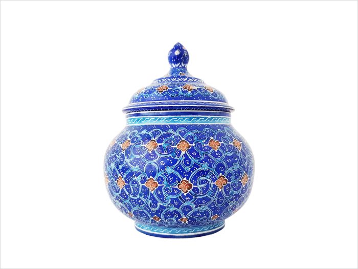 قندان میناکاری طرح اسلیمی اسماعیلی