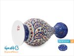 گلدان مسی میناکاری اثر اسماعیلی 16 سانتی متر