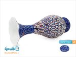 گلدان مسی میناکاری اثر اسماعیلی 16 سانتی متر
