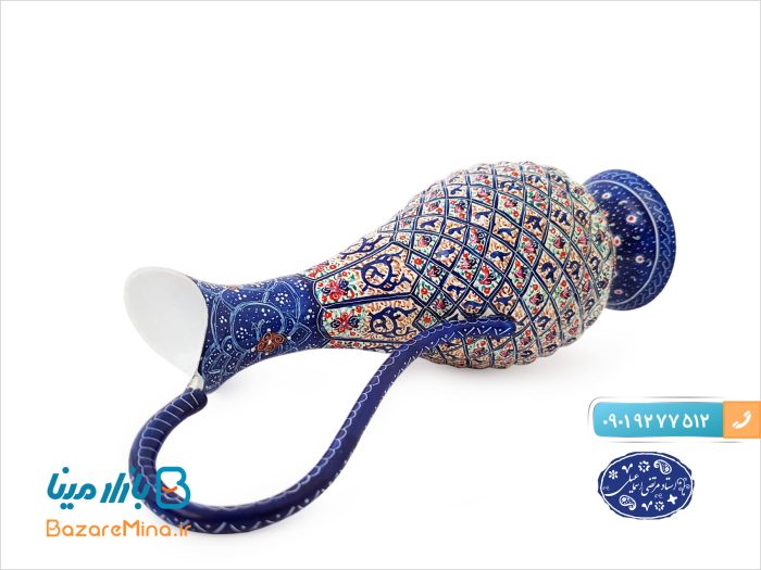پارچ مسی میناکاری شده اسماعیلی 16 سانتی متر