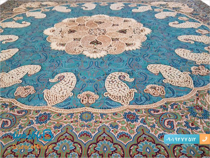 بقچه ترمه سرمه وملیله دوزی