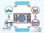 باکس ست مینا کاری بشقاب 20 و گلدان 16 سانتی