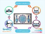 باکس ست میناکاری گلدان 20 و بشقاب 25 سانتی