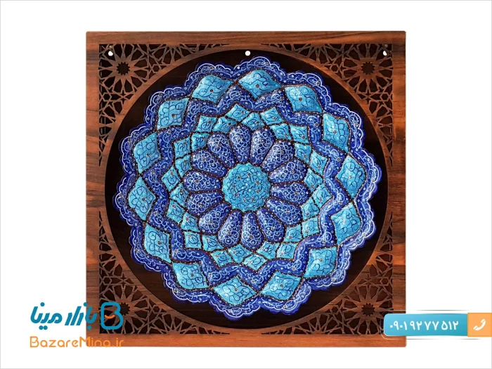قاب میناکاری طرح جعبه مشبک