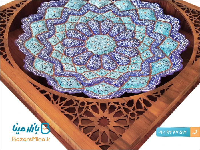 قاب میناکاری طرح جعبه مشبک
