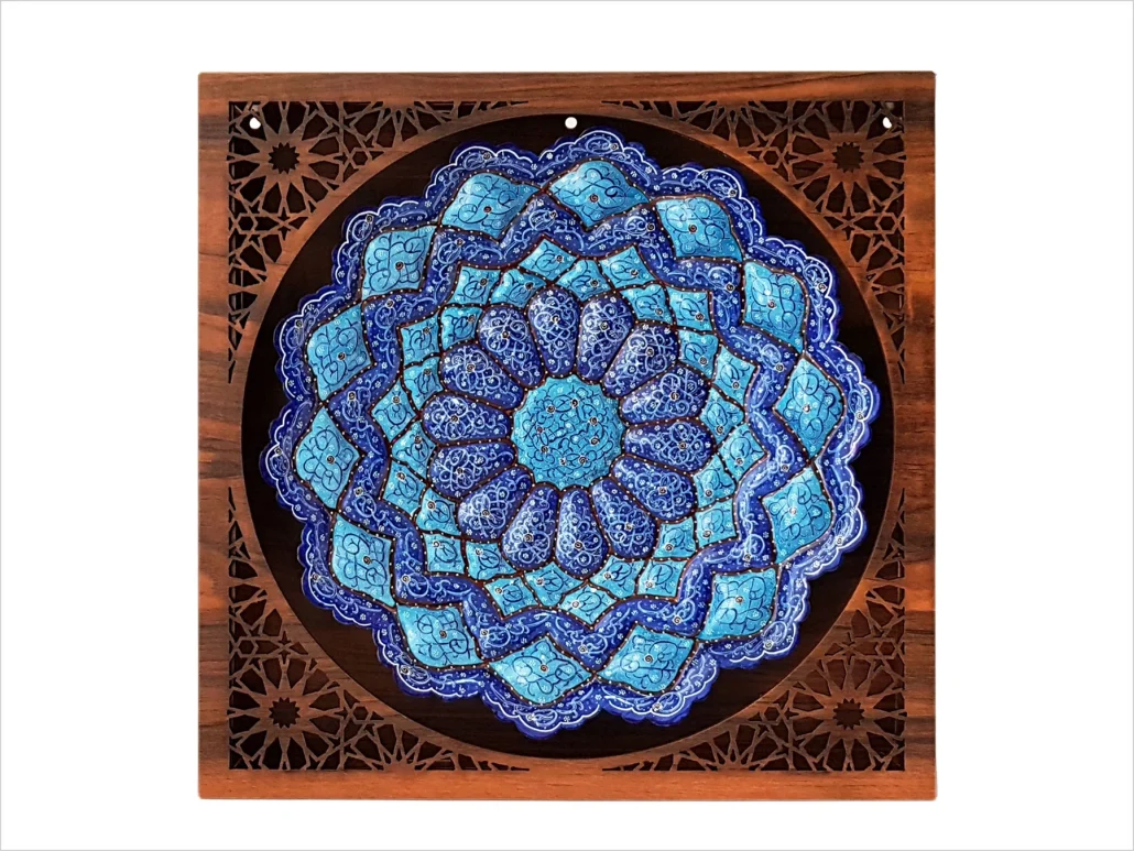 قاب میناکاری طرح جعبه مشبک